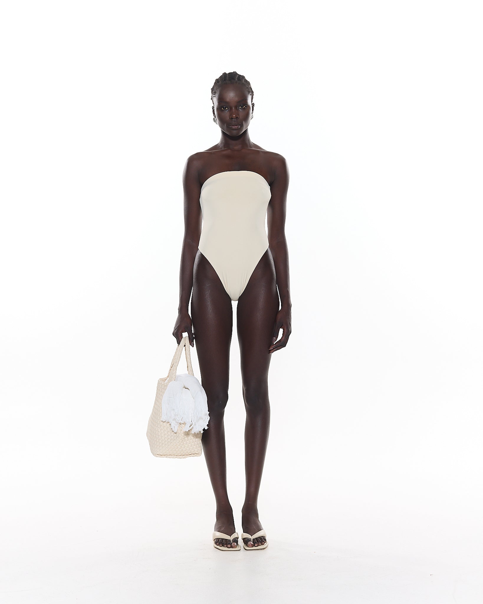 Ivory Bikinis | Cream Swimwear | Beige Minimal Swim | Myra
