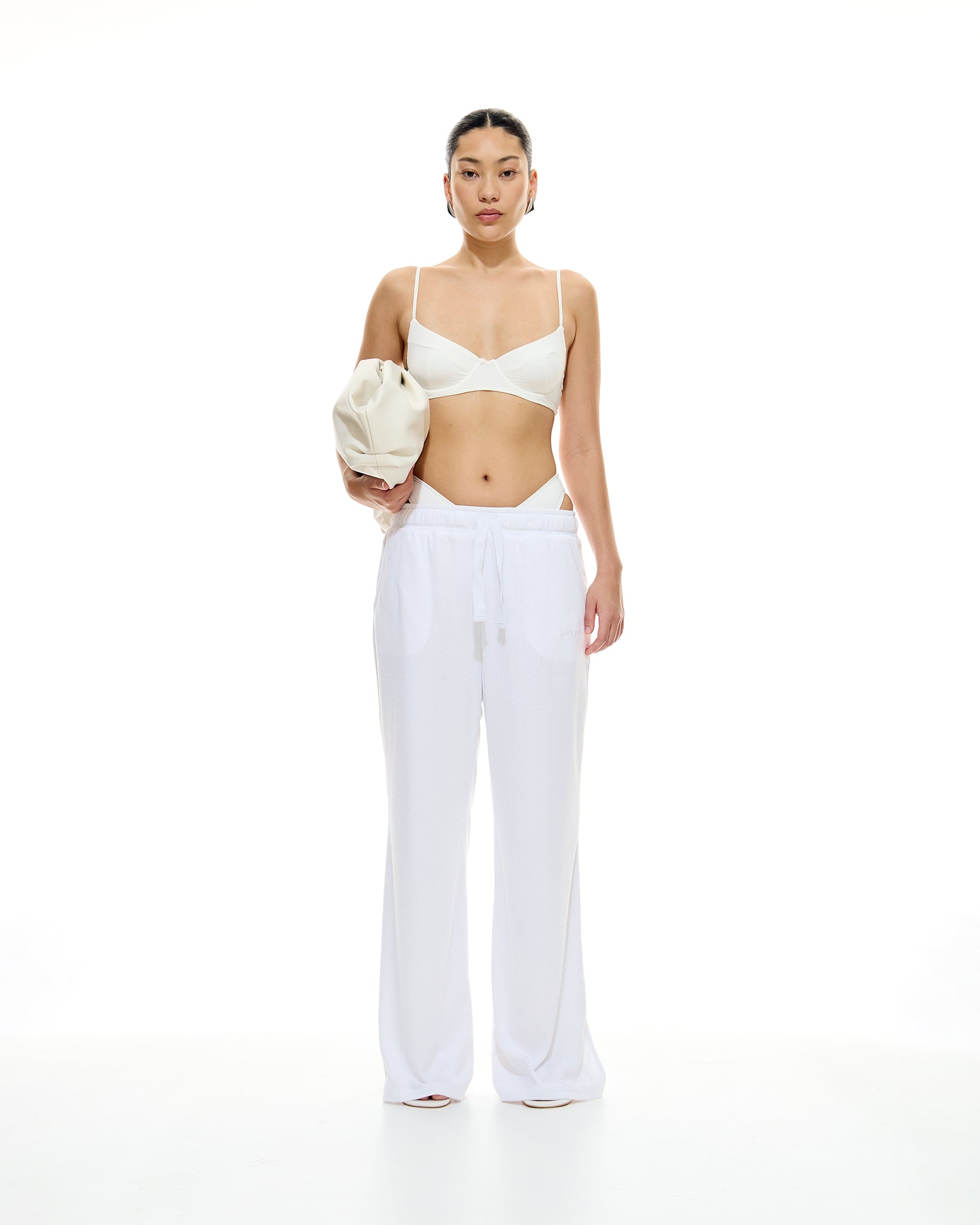 Sawar // Vanilla | Terry Towelling White Pants | Myra Swim – MYRASWIM