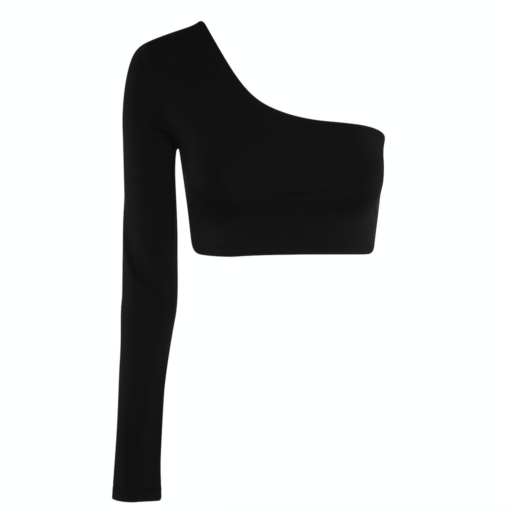 The Alonzo // Black | One Shoulder Bikini Top | Myra Swim Swimsuit ...